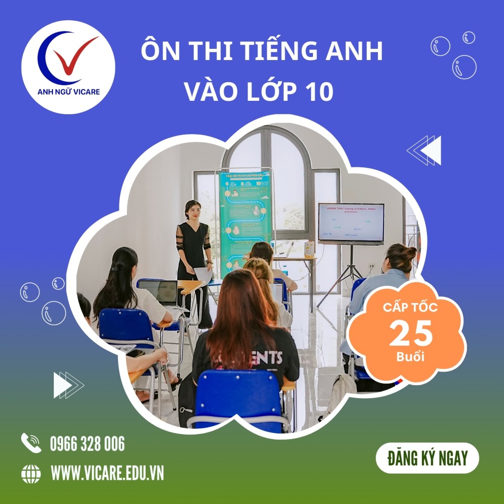 Khai giảng lớp Tiếng Anh cấp tốc - Ôn thi vào lớp 10 