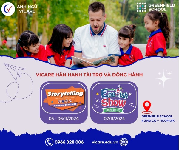 Vicare đồng hành cùng cuộc thi Kể Chuyện Tiếng Anh tại Greenfield School