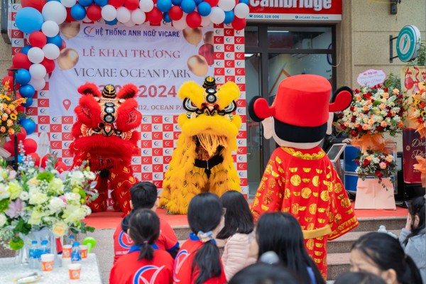 TƯNG BỪNG KHAI TRƯƠNG TRUNG TÂM ANH NGỮ VICARE – OCEAN PARK 1